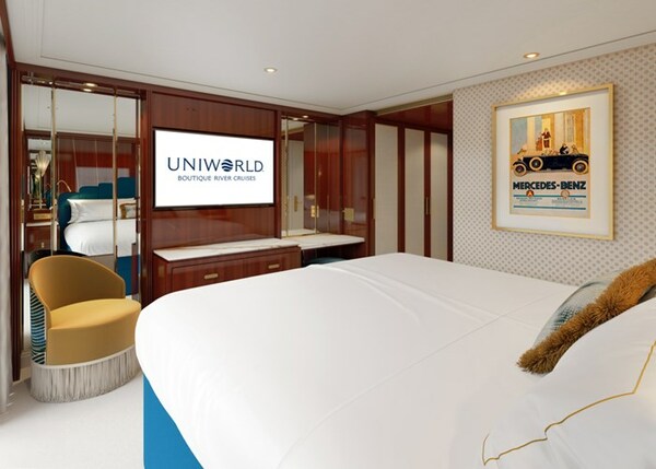 UNIWORLD Boutique River Cruises S.S Marlene Deluxe French Balcony Bedroom 3.jpeg